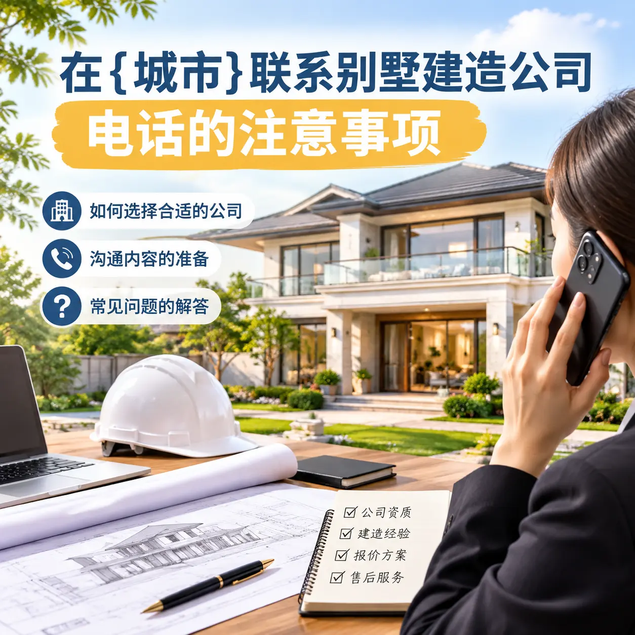 在兴仁联系别墅建造公司电话的注意事项