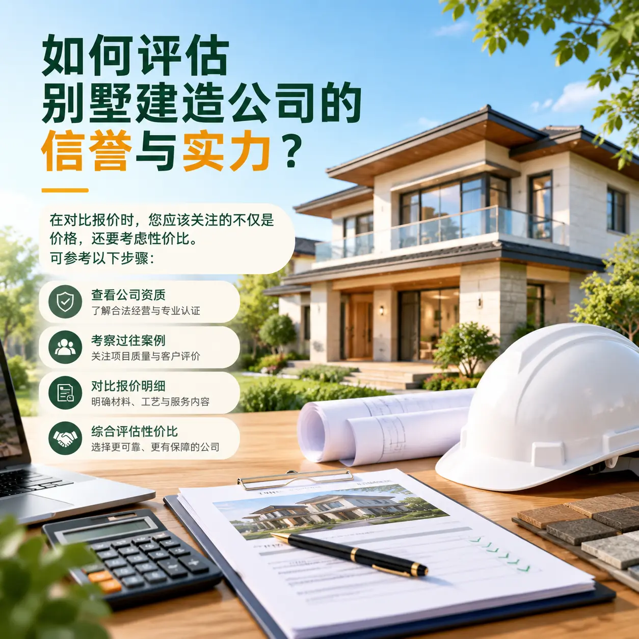 如何评估 兴仁 别墅建造公司的信誉与实力?